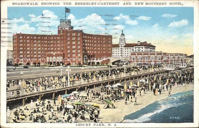 Asbury Park Boardwalk Berkeley Carteret New Monterey Hotel Beach