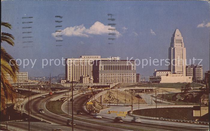 Los Angeles California Civic Center City Hall Federal Building Hall of Justice F