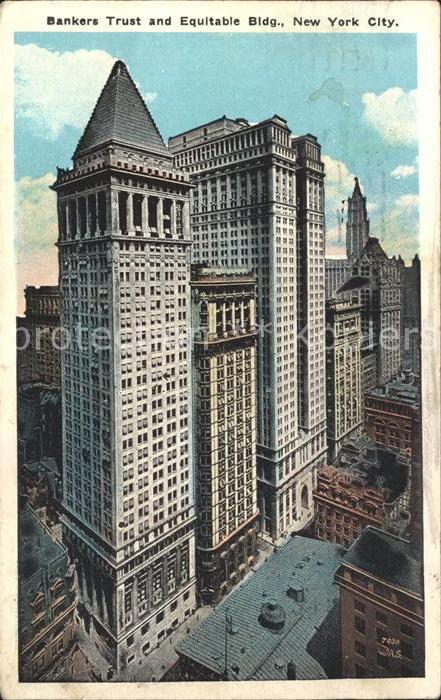 New York City Bankers Trust and Equitable Building Skyscraper