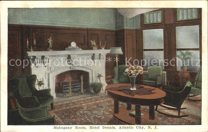 Atlantic City New Jersey Hotel Dennis Mahogany Room