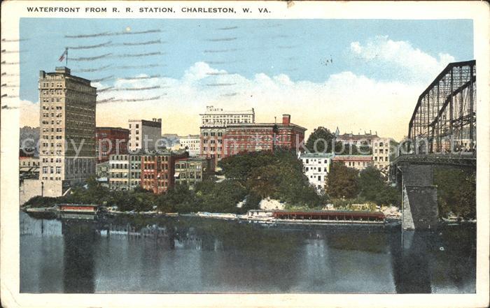 Charleston West Virginia Waterfront from Railroad Station