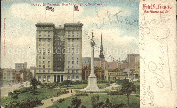 San Francisco California Hotel St Francis