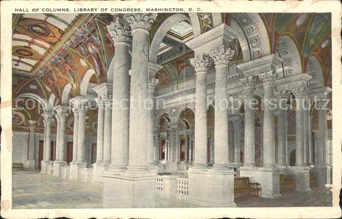 Washington DC Hall of Columns Library of Congress