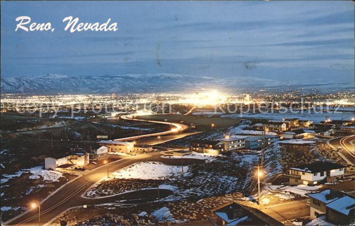 Reno Nevada Panorama at night