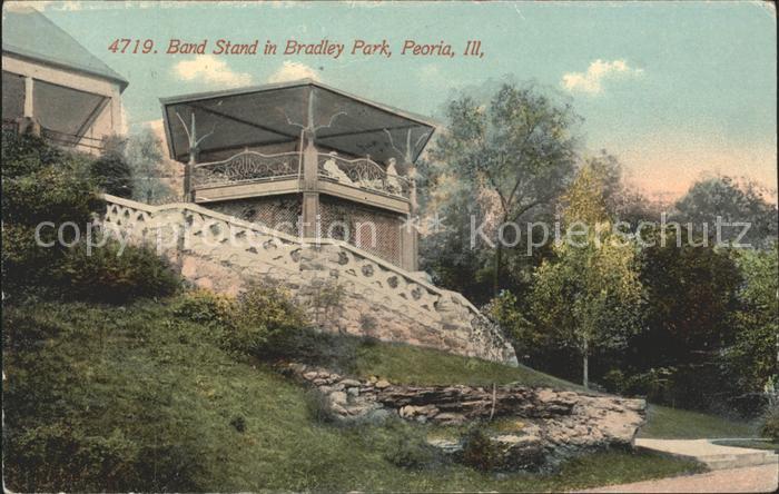 Peoria Illinois Band Stand in Bradley Park