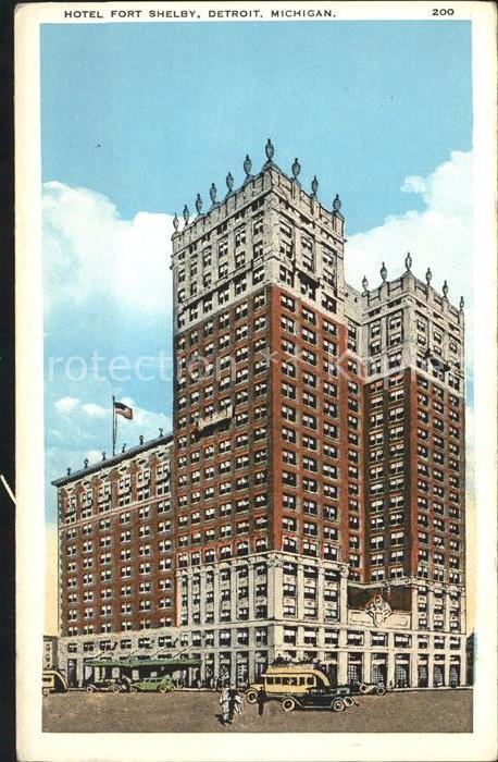 Detroit Michigan Hotel Fort Shelby