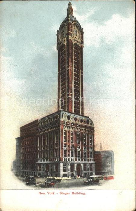 New York City Singer Building Skyscraper