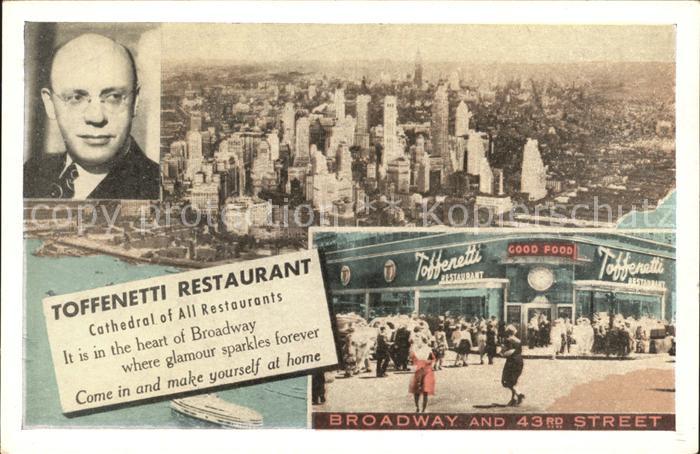 New York City Toffenetti Restaurant Broadway
