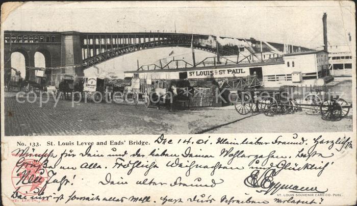 East Saint Louis St Louis Levee and Ead s Bridge