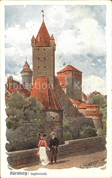 NueRNBERG CITY Kuenstlerkarte C. Schmidt