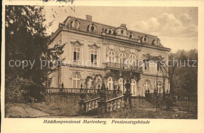 Marienberg Erzgebirge Maedchenpansionat Pensionatsgebaeude