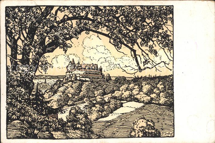 Coburg Bayern Kuenstlerkarte