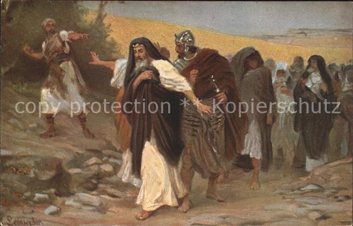 Leinweber R. Alttestamentliche Bilder Nr. 35 David Flucht vor Absalom