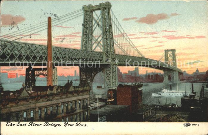 Bruecken Bauwerke East River Bridge New York