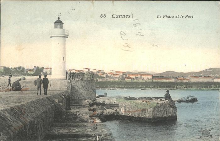 Leuchtturm Lighthouse Cannes Phare et le Port