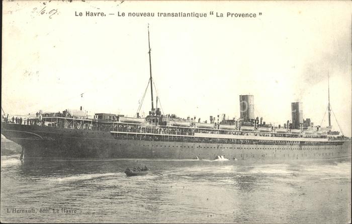 Dampfer Oceanliner La Provence Havre