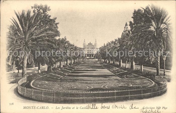 Monte-Carlo Les Jardins et le Casino Palmiers