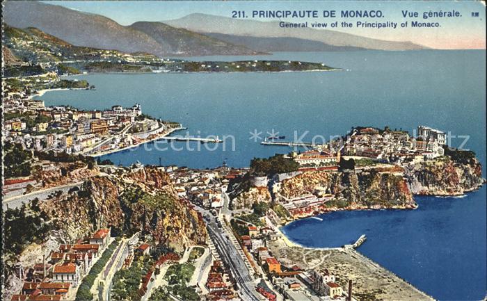 Monaco Vue generale Le Rocher de la Principaut