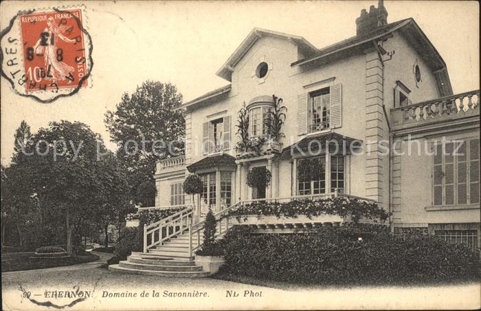 Epernon Domaine de la Savonniere Stempel auf AK