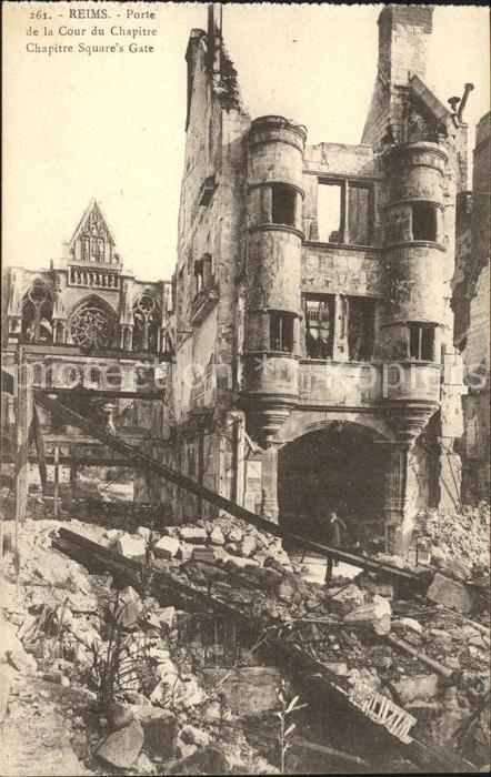 Reims Champagne Ardenne Porte de la Tour du Chapitre Ruines Gra