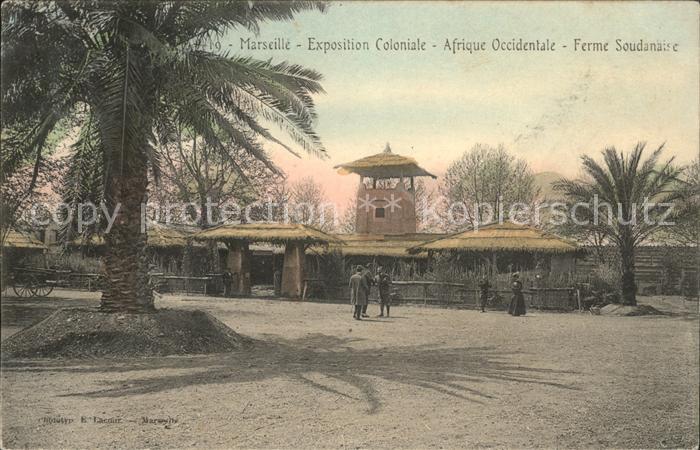 Marseille Bouches-du-Rhone Exposition Coloniale Afrique Occidental