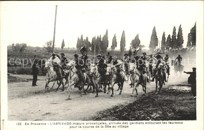 Provence Region Abrivado moeurs provencales Gardians Ch