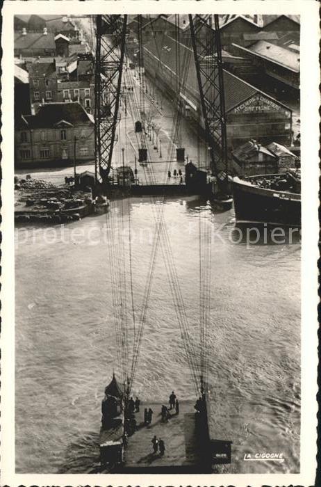 Nantes Loire Atlantique Pont Transbordeur Nacelle en action