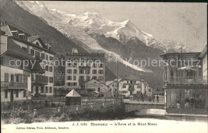 Chamonix Arve et le Mont Blanc