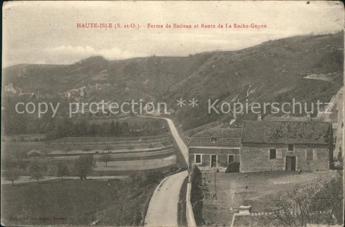 Haute-Isle Ferme de Boileau et Route de la Roche Guyon