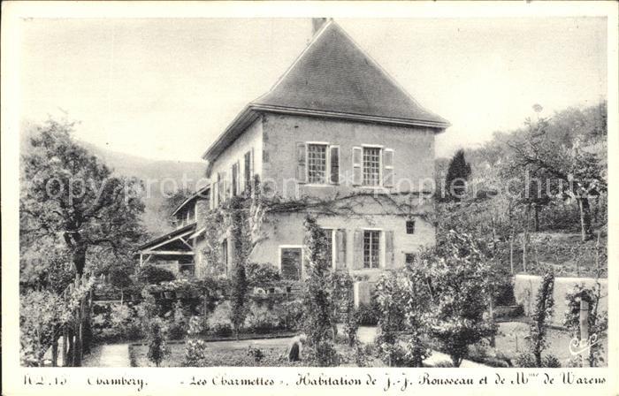 Chambery Savoie Les Charmettes Habitation de J. J. Rousseau et Mme de Warens