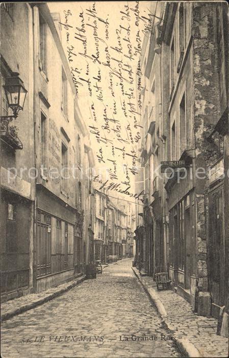 Le Mans Sarthe La Grande Rue vieille ville