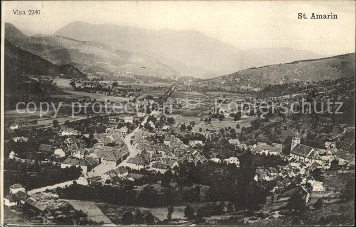 Saint-Amarin Haut Rhin Alsace Panorama et les Vosges
