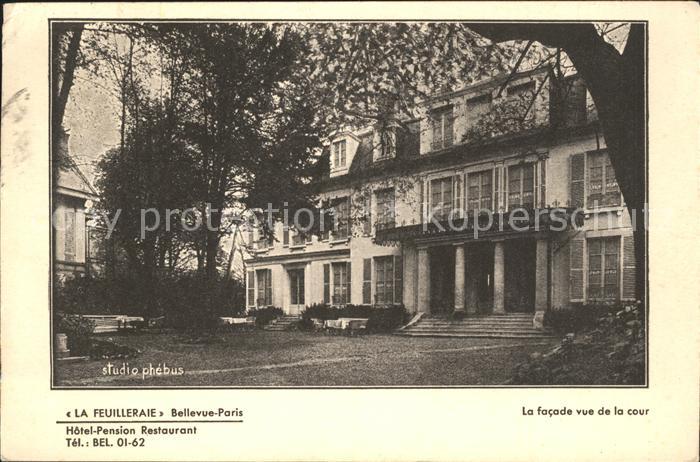 Bellevue Paris La Feuilleraie Hotel Pension Restaurant