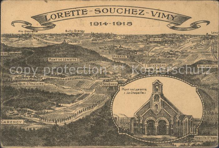 Souchez Panorama Mont de Lorette Chapelle Kapel