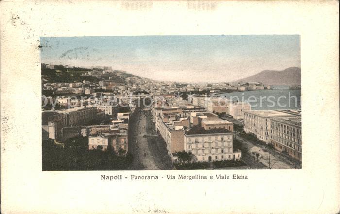 Napoli Neapel Via Mergellina Viale Elena