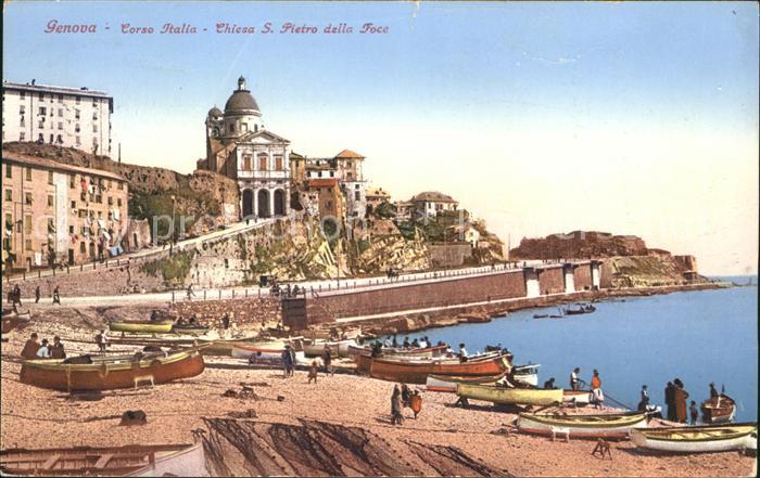 Genova Genua Liguria Corso Italia Chiesa S. Pietro dellla Fo