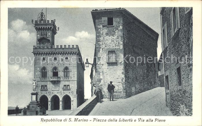San Marino San Marino Piazza della Liberta Via alla Pieve