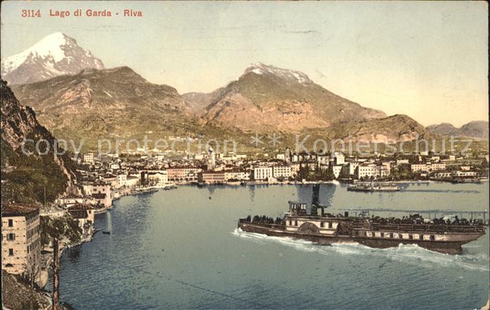 Lago di Garda Riva piroscafo Dampfer