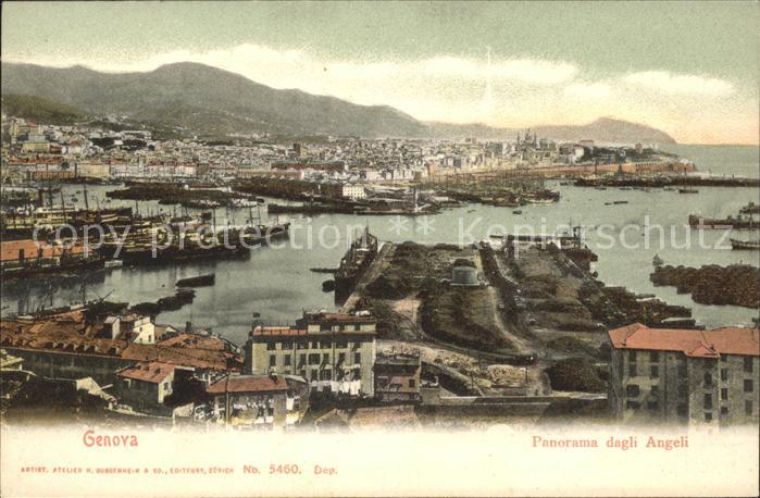Genova Genua Liguria Panorama dagli Angeli