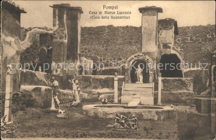 Pompei Casa di Marco Lucrezio Casa della Suona