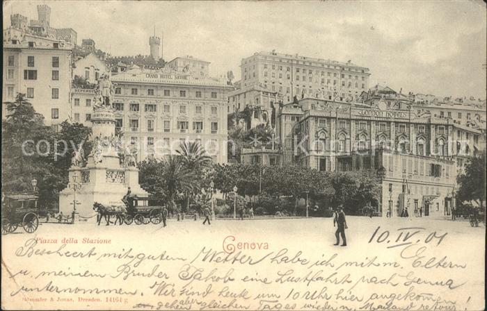Genova Genua Liguria Piazza della Stazione