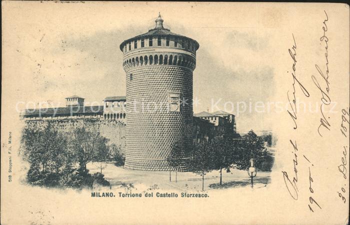 Milano Torrione Castello Sforzesco