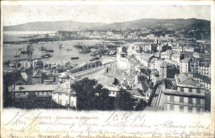 Genova Genua Liguria Panorama da Carignano