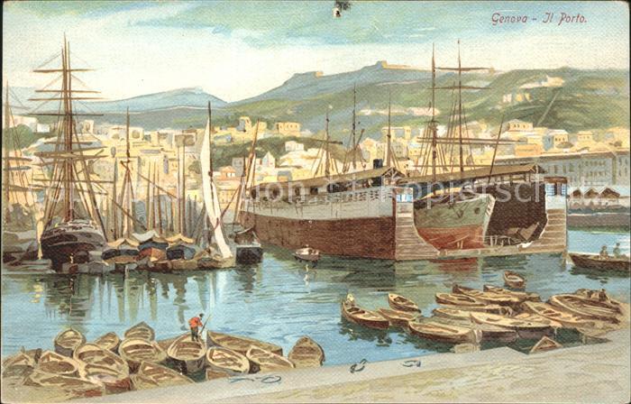 Genova Genua Liguria Porto velieri Segelschiffe Hafen