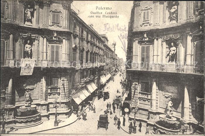 Palermo Sicilia Quattro Cantoni via Maqueda
