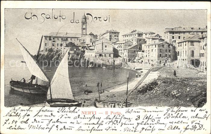 Nervi Porto barche a vela Hafen Segelboote