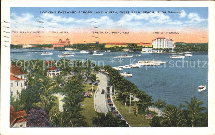 West Palm Beach Panoramic view across Lake Worth