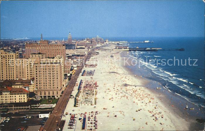 Atlantic City New Jersey Aerial view Beach Atlantic Ocean