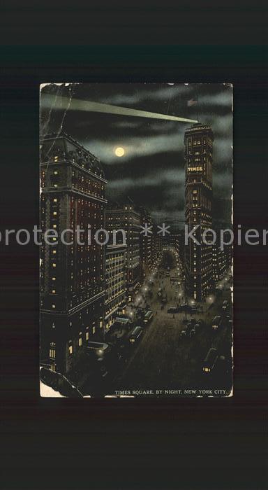 New York City Times Square by night moonlight