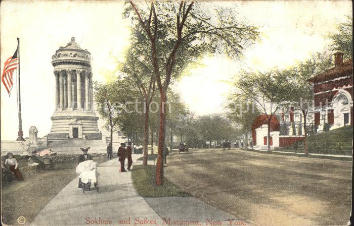 New York City Soldiers and Sailors Monument Flag Riverside Drive